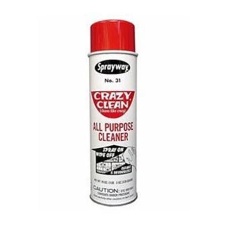 Sprayway Sprayway 31 19 oz. Pale Yellow Crazy Clean All Purpose Cleaner 156636